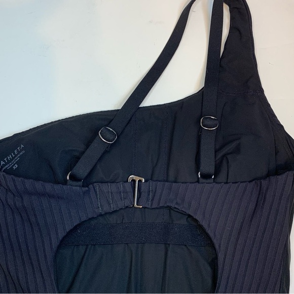 Athleta Rib Asym One Piece Swimsuit One Shoulder Ribbed Asymmetrical Strap XS - Picture 6 of 16